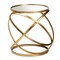 Baxton Studio Desma Glam and Luxe Gold Finished Metal and Mirrored Glass End Table 177-11195-Zoro - alternate 4